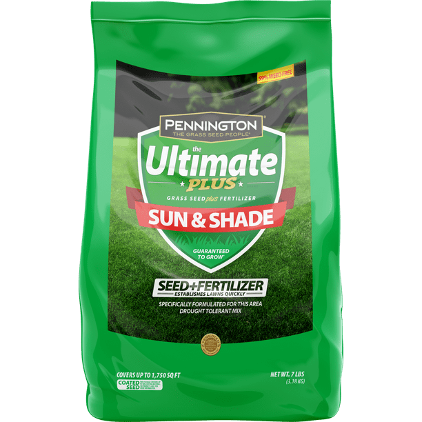 Pennington Ultimate Plus Grass Seed and Fertilizer Sun and Shade