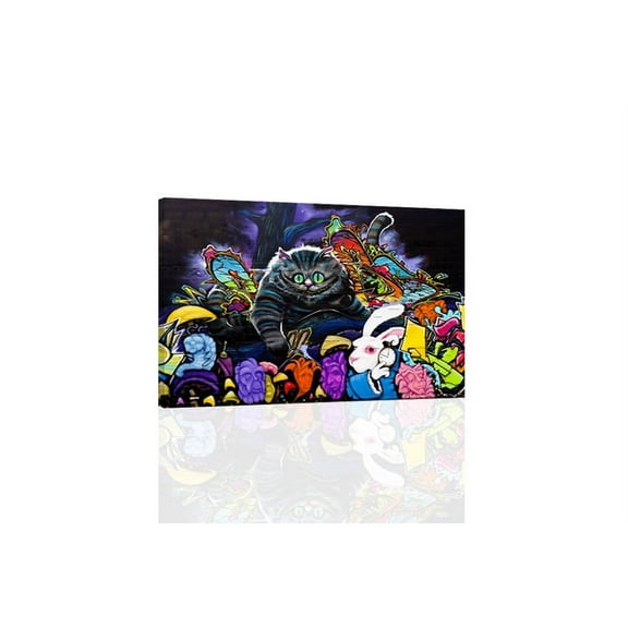 Alice In Wonderland Graffiti III - CANVAS OR PRINT WALL ART