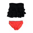 thumbnail image 1 of Island Escape Mujeres Tiered Shaper Pant 2 Piece Bandini, Negro, 12 Island Escape Bandini, 1 of 2