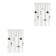 thumbnail image 4 of Injueey Poliéster Anti moho e impermeable Cortina de ducha a prueba de moho - Baño grueso Patrón geométrico esencial Cortina de ducha 120W 120W*180H 2Conjunto, 4 of 6