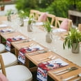 thumbnail image 4 of 4th of July Cloth Napkins, Red Truck Balloon Floral Cherry Watercolor Washable and Reusable Dinner Napkins Set of 8, Table Napkin for Kitchen Party Birthday Wedding Hotel Housewarming 20"x20", 4 of 9