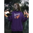 thumbnail image 2 of Tonight We Fly, Halloween Hoodie Women -Image by Shutterstock, Female 3X-Large, 2 of 4