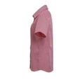 thumbnail image 3 of Premier Womens Microcheck Short Sleeve Cotton Shirt, 3 of 4