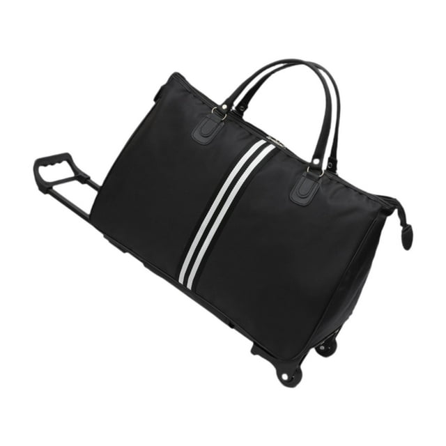 Bolsa de lona con ruedas para hombre y mujer, ideal para estancias nocturnas y acampadas. 58 cm x 22 cm x 40 cm