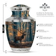 thumbnail image 2 of SUBSH Deer Urn for Ashes Adult Male - Urns for Human Ashes - Funeral Urns for Adult Ashes Women - Decorative Urns - Urns for Ashes Adult Female Mother (10 inch Pack of 1), 2 of 2