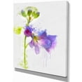 thumbnail image 2 of Aquarelle Eustoma Dessinée à la Main Bleue - Impression sur Toile Florale, 2 of 4