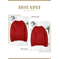thumbnail image 6 of HOTAPEI V Neck Sweaters for Women Loose Casual Long Sleeve Pullover Sweater Solid Color Knitted Top, 6 of 6