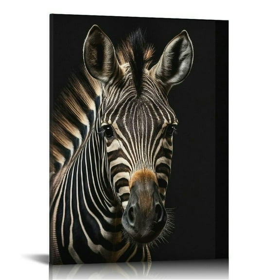 FLORID Wall Art Decor Zebra Animal Artwork Paintings Print on Canvas Stretched and Framed 12x16 in