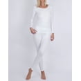 thumbnail image 2 of INNERSY Thermal Underwear for Women Fleece Lined Base Layer Top and Bottom Set, 2 of 8