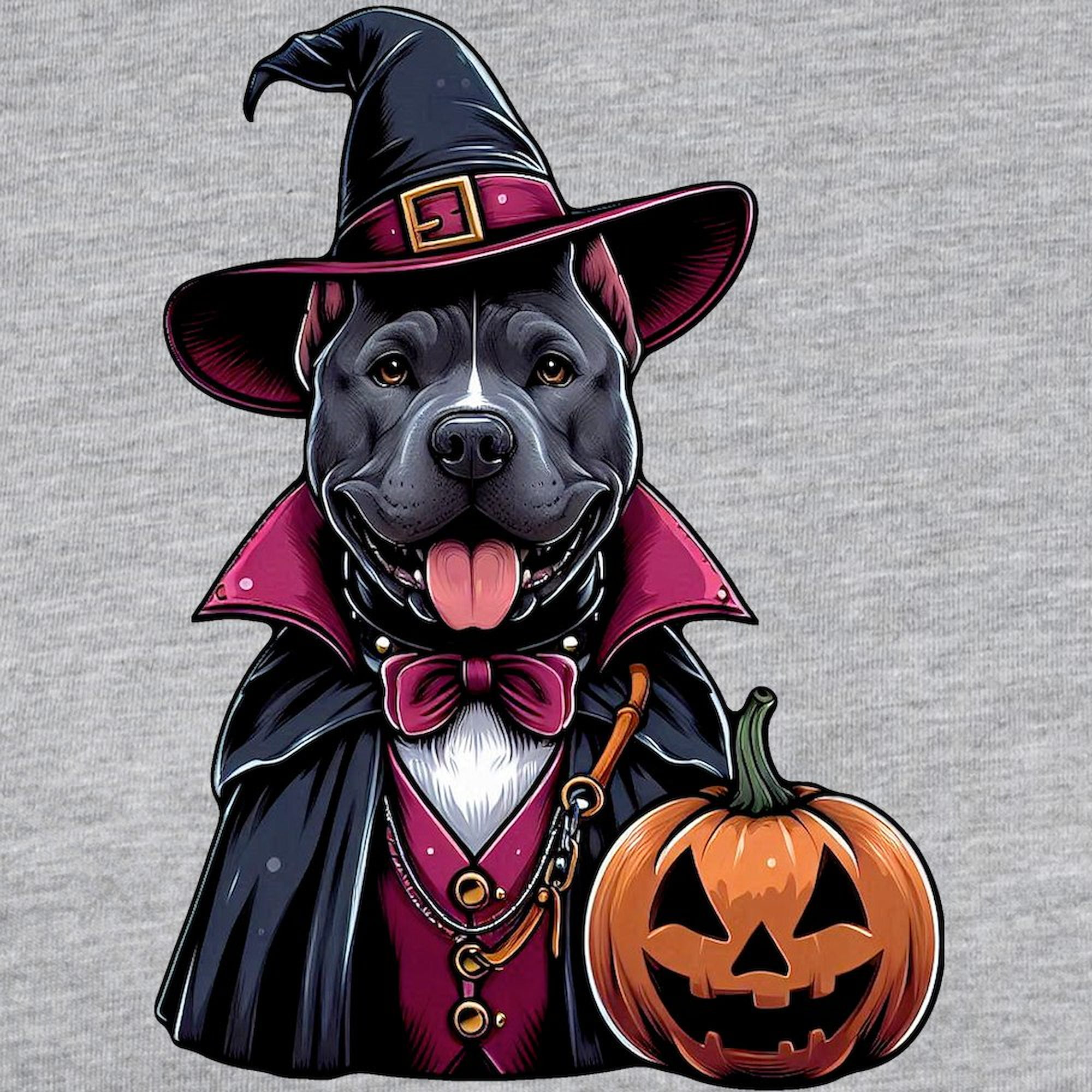 CafePress - Costumed Pitbull Halloween Women's Baseball T Shirt - Womens Baseball Tee
