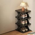 thumbnail image 4 of Shoe Shelf For Entryway,Plastic Folding Shoe Rack,Space Saving Shoe Storage Organizer,No Installation Required Shoe Cabinet For Entryway,Multifunctional Household Shoe Rack Stackable Storage Shelf, 4 of 6