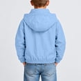 thumbnail image 6 of Junboys Boys Hooded Zip-Up Hoodie Fall - Jacket Boys Jacket Casual Sporty Outerwear for School Travel, Long Sleeve Zip Up Hoodie with Pockets, 6 of 8