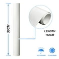 thumbnail image 2 of Unique Bargains Matte Bubble Free Air Release Self Adhesive Car Vinyl Film Wrap Sticker Decal White 60" x 12", 2 of 7
