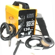MIG Welder 130 Flux Core Wire Automatic Feed Welding Machine Portable No Gas 110V