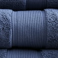 thumbnail image 5 of Madison Park 8-Piece Luxury Cotton Towel Set, 800GSM Bath Towels, Ultra Soft & Absorbent, Slate Blue, 5 of 10