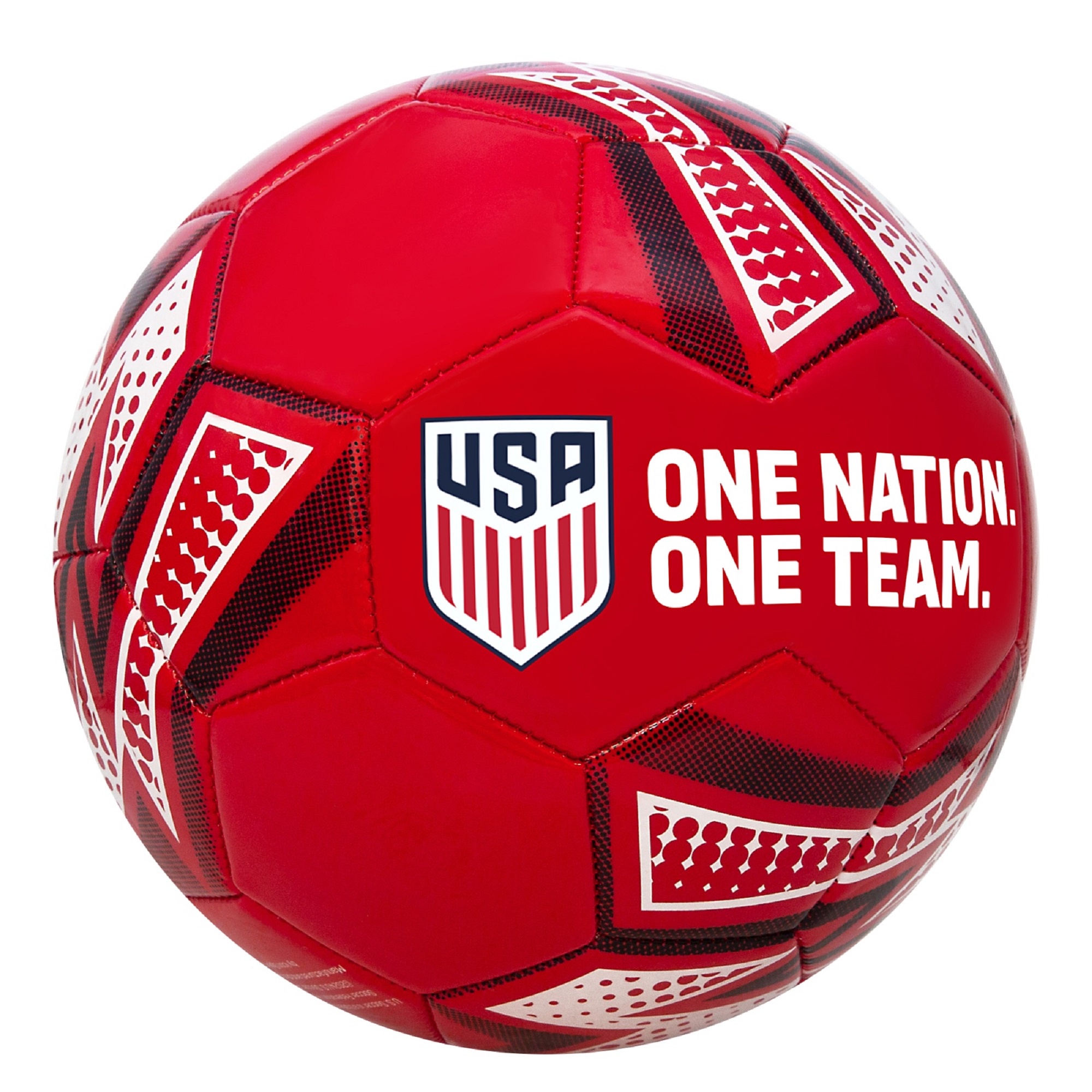 Icon Sports U.S. Soccer Pop Art Design Soccer Ball Size 5 [Red]