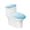 Light Blue Sparkle Pattern, variant on HELLHERO Fashion for Bathroom Accessories Elastic Bottom Toilet Seat Cover Set Fits All Toilet Shapes Elastic Edge Stretchy Fabric, Christmas