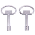 thumbnail image 1 of 2 Pcs Universal Key Multifunction Wrench Elevator Door Key Electric Cabinet Keys, 1 of 9