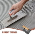 thumbnail image 5 of Brick Trowel Heavy Duty Construction Trowel with Wooden Handle Concrete Bricklaying Hand Tool, 5 of 6