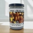 thumbnail image 3 of Amber & Black Linen Vegan Coconut Soy 12 oz/ 355 ml Candle Hand-poured, Eco-friendly, Clean Burning, Woodsy/ Clean Wood Wick, 3 of 5