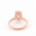 thumbnail image 6 of solitaire jewels 2.75CT Oval Moissanite Hidden Halo Engagement Ring For Women, 10K Rose Gold, 6 of 9