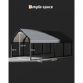 thumbnail image 3 of 12 x 20 FT Metal Carport, Heavy Duty Carports Reinforced Frame and Steel Roof, All-Weather Shelter Canopy for Pickups, Boats, Cars, and Tractors, 3 of 7