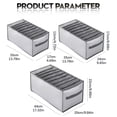 thumbnail image 3 of Kaireo Clothes Drawer Organizer 7 Grids, Small Mesh Storage Box for Underwear Socks Ties, Breathable Washable Closet Organizer for Dresser Wardrobe – Grey, 3 of 9