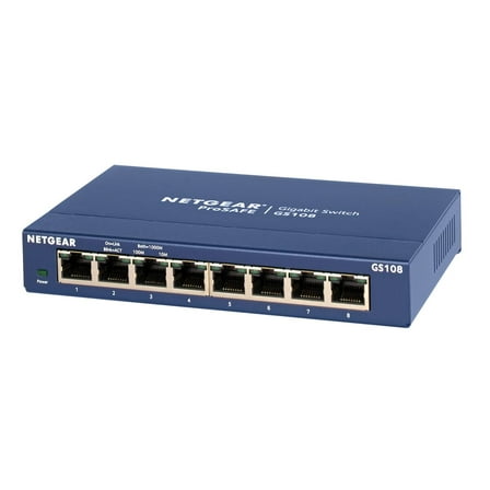 NETGEAR ProSafe 8-Port Gigabit Desktop Switch (GS108-400NAS)