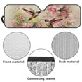 thumbnail image 6 of HUIACONG Windshield Two Hummingbirds Shade for 2018-2024 2025 Jeep Wrangler JL / 2020-2024 Jeep Gladiator JT Accessories 18.5''x56'' Front Window Sun Shade Sun Visor Protector Foldable Blocks UV Rays, 6 of 6