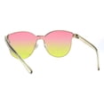 thumbnail image 4 of Womens Trendy Chic Panel Shield Butterfly Designer Sunglasses Gold Pink Yellow, 4 of 4
