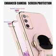 thumbnail image 4 of Compatible with Samsung S20 FE 5G Case Silicone TPU Plating, Samsung Galaxy S20 FE 5G Cases Cute Astronaut Pattern Phone Case with Stand (Pink), 4 of 13
