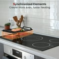 thumbnail image 5 of Gasland Chef 36in. 5 Elements Radiant Electric Cooktop in Black with Tri-Ring Element and Bridge Element, 5 of 8