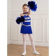 thumbnail image 3 of inhzoy Kids Girls Teens Cheerleading Uniforms Cheer Dance Dress with Pompom,Sizes 6-16 Royal Blue 8, 3 of 8
