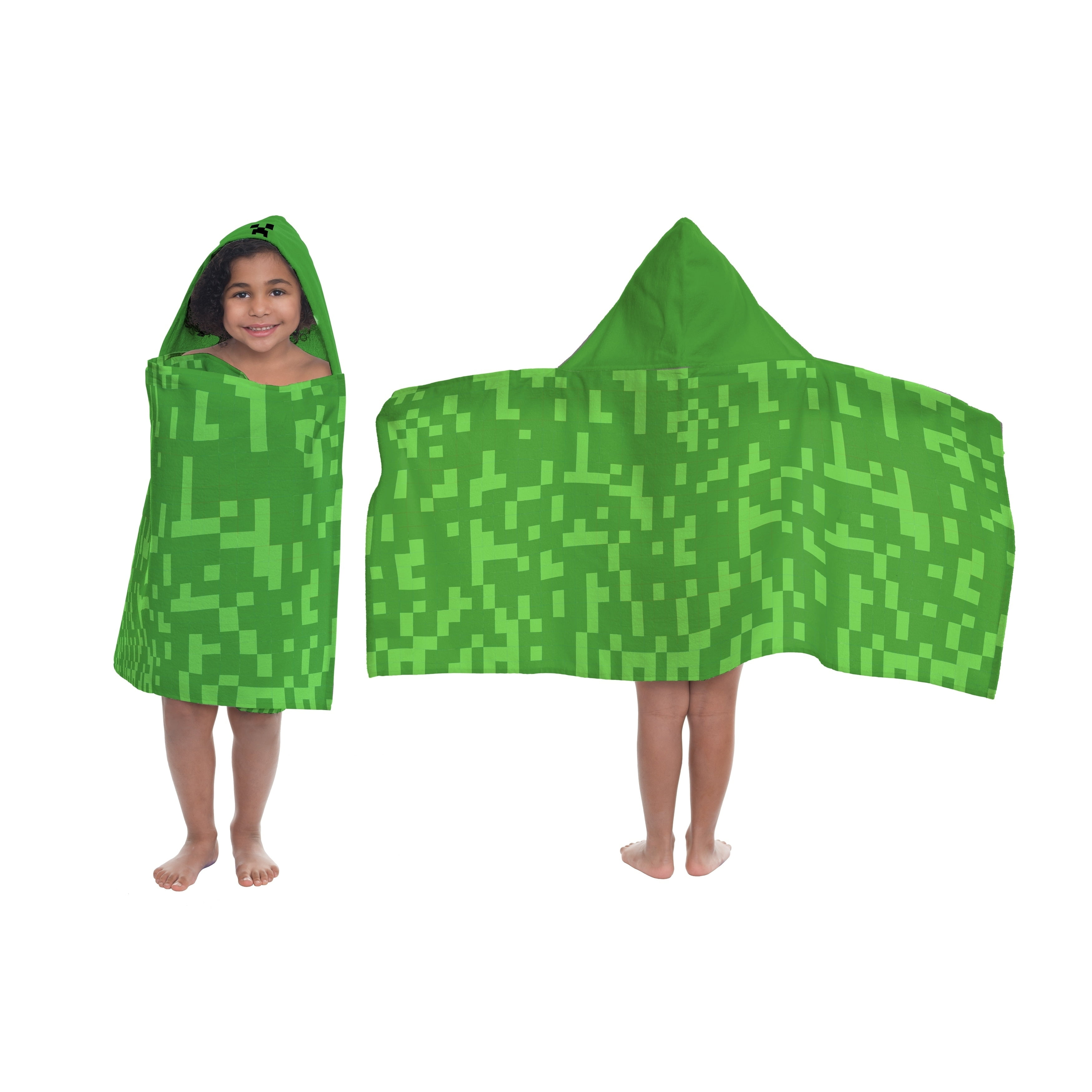 minecraft hooded towel