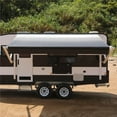 thumbnail image 4 of ALEKO Auvent Rétractable Motorisé RV 12X8 ft Patio Camping Vinyl Canopée Noir, 4 of 12