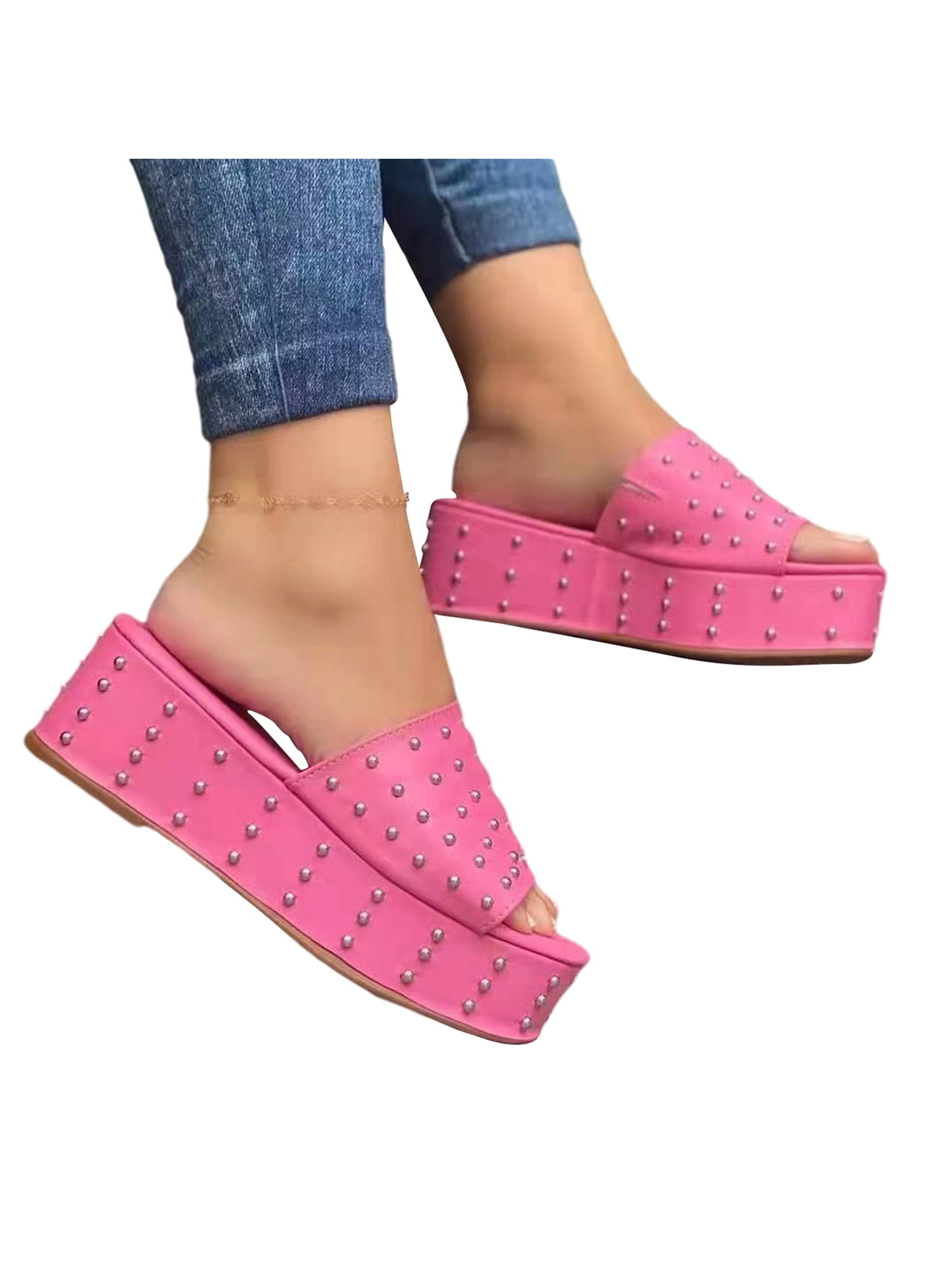 backless platform sandals