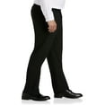 thumbnail image 3 of Perfect Fit Waist-Relaxer Flat-Front Suit Pants Black 42 x 32, 3 of 5