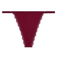 thumbnail image 1 of Gibobby Tangas de sexy mujer Calzoncillos Patchwork Color Ropa interior Bragas Bikini Sólido Calzoncillos para mujer Bragas Regalo de Navidad 1 pieza(Vino,CH), 1 of 4