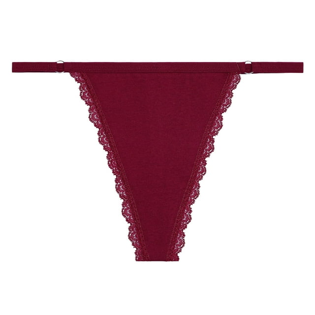 Gibobby Tangas de sexy mujer Calzoncillos Patchwork Color Ropa interior Bragas Bikini Sólido Calzoncillos para mujer Bragas Regalo de Navidad 1 pieza(Vino,CH)
