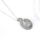 thumbnail image 5 of Hollow Alloy Rhines Leaf Pendant Neck Earring Sets Yuyangstore Los pendientes del collar de la joyería, 5 of 5