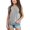 Gray, variant on Girls Short Sleeved Round Neck Casual T-Shirt Kids Children Summer Tops With Pocket