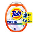 thumbnail image 1 of Tide Power PODS Blanc Capsules de Détergent à Lessive, Blancheur Éclatante + Protection des Couleurs, Capsules de Savon à Lessive Détergent, 45 Unités, 1 of 19