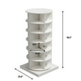 thumbnail image 4 of Aukfa 6-Tier Rotating Shoe Rack Storage, 360° Spinning Shoe Organizer Closet, White, 4 of 9
