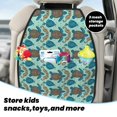 thumbnail image 3 of Uemuo Turtles And Seahorses Printed Car Back Seat Protector,2 Pcs Backseat Car Organizer, Kick Mats Back Seat Protector , Back Seat Organizer for Kids, 3 of 8