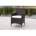thumbnail image 2 of SAFAVIEH Kendrick Outdoor Patio Wicker Chair, Brown/Sand, Set of 2, 2 of 6
