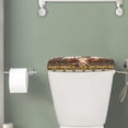 thumbnail image 2 of ZIATUBLE Aztec Ethnic Toilet Tank Top Cover Sunflower Cow Toilet Water Tank Cover 2 Piece with Elastic Bottom Toilet Tank Protector Cover Easy to Clean Toilet Tank Covers for Bathroom, 2 of 5