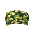 thumbnail image 3 of Balery Fresh Avocado Sport Wear Athletic Visor Sun Sports Visor Hat Visor Adjustable Cap for Women and Men (One Size), 3 of 8