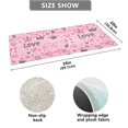 thumbnail image 3 of Haosy Doodle Love Hearts Crowns Bathroom Rugs Non Slip Absorbent Soft Plush Quick Dry Bath Mat, 39"x20", 3 of 8