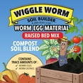 thumbnail image 3 of Wiggle Worm Raised Bed Mix, 40lbs - Organic Soil and Fertilizer for Container Gardening - Worm Egg Material Mixed with Odor Free Pure Worm Castings, Pack of 3, 3 of 8
