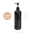 thumbnail image 3 of 500ml Shampoo Bottles Dispenser for Kitchen Bathroom Refillable Bottle Jar with Pump for Dish Essential Oil Shampoo Lotion Container 5pcs, 3 of 6
